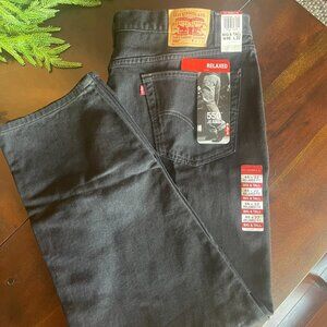Levi's Men's Relaxed Fit Black Jeans